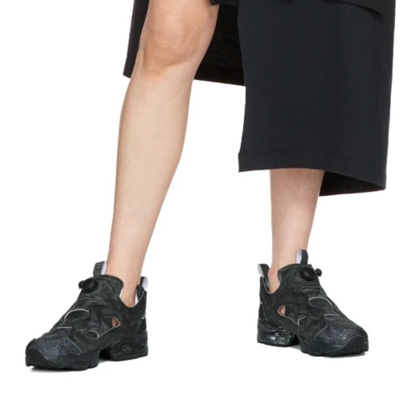 Vetements x Reebok Black Edition Instapump Sneakers - Unisex Men 7 Women 9 - Picture 5 of 11